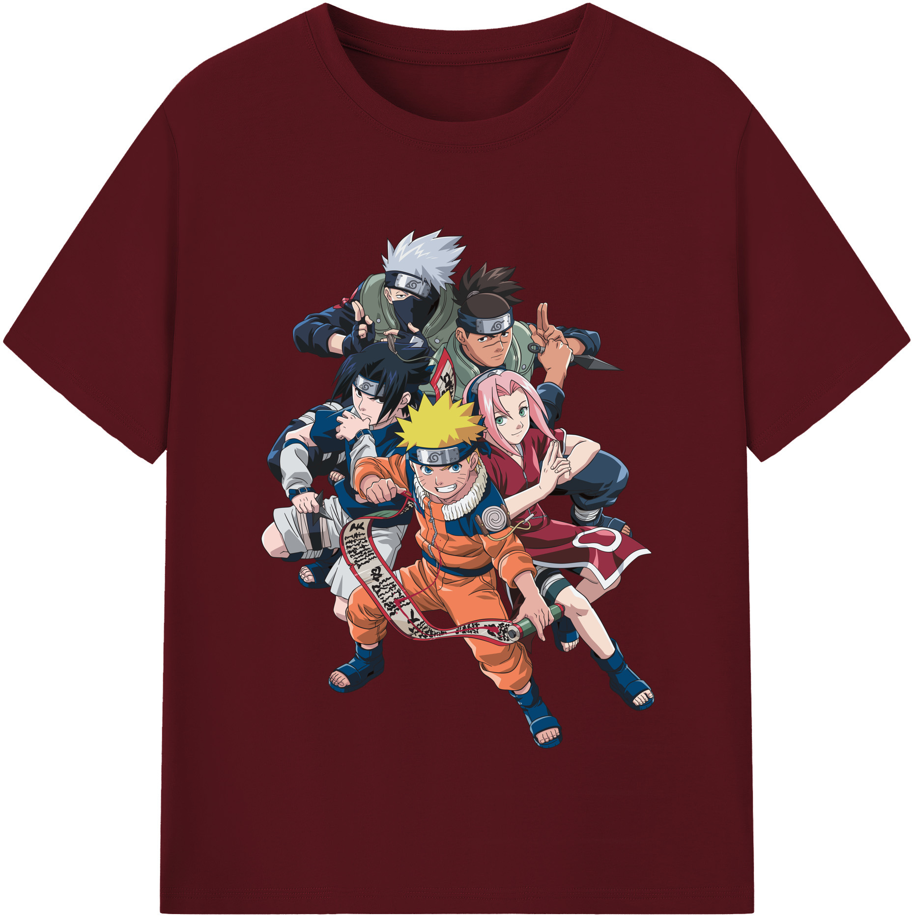 （画像用） NARUTO -ナルト- うずまき ナルト Uzumaki Naruto 綿100％半袖Tシャツ（フロントプリント）